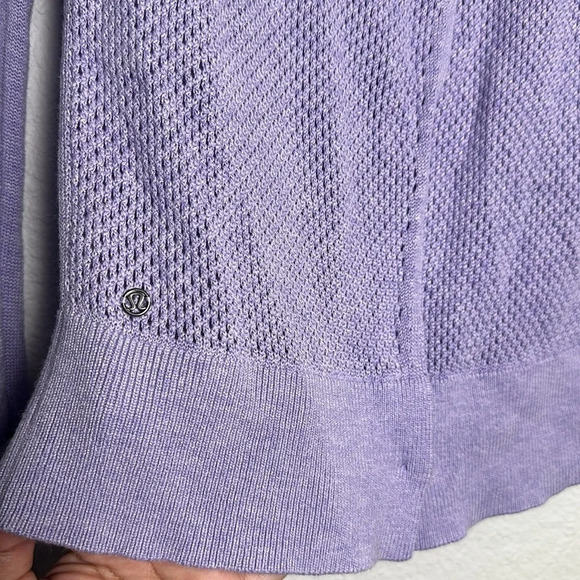 Lululemon Sunset Savasana Pullover Knit Sweater in Lilac Womens - Picture 4 of 9